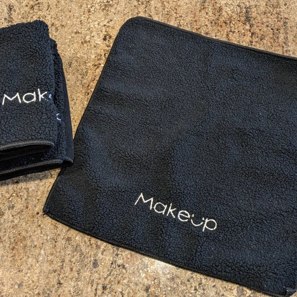 Makeup Remover Cloth 4 Pack, Premium Washable Soft 12x13 Inch Facial Cleansing
